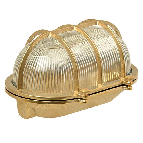 Prof Bulleye GIANT 75W E27 glas + messing korf IP64