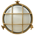 Prof Bulleye rond 40W E27 mat glas + messing korf IP64