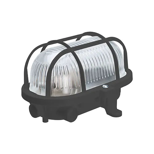 NOVA Bulleye buitenlamp 17 cm E27 kunststof IP44 zwart