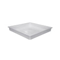 Universal washing machine leak tray by Nedco, showing a black plastic drip tray designed to catch leaks and protect laundry areas.