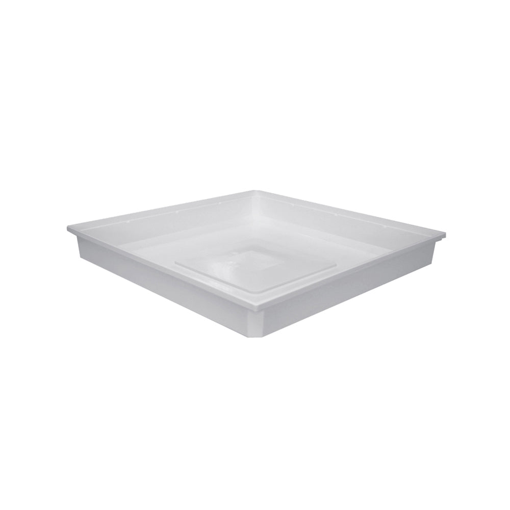 Universal washing machine leak tray by Nedco, showing a black plastic drip tray designed to catch leaks and protect laundry areas.
