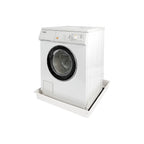 Universal washing machine leak tray by Nedco, showing a plastic tray with drainage holes for protecting your appliance area.