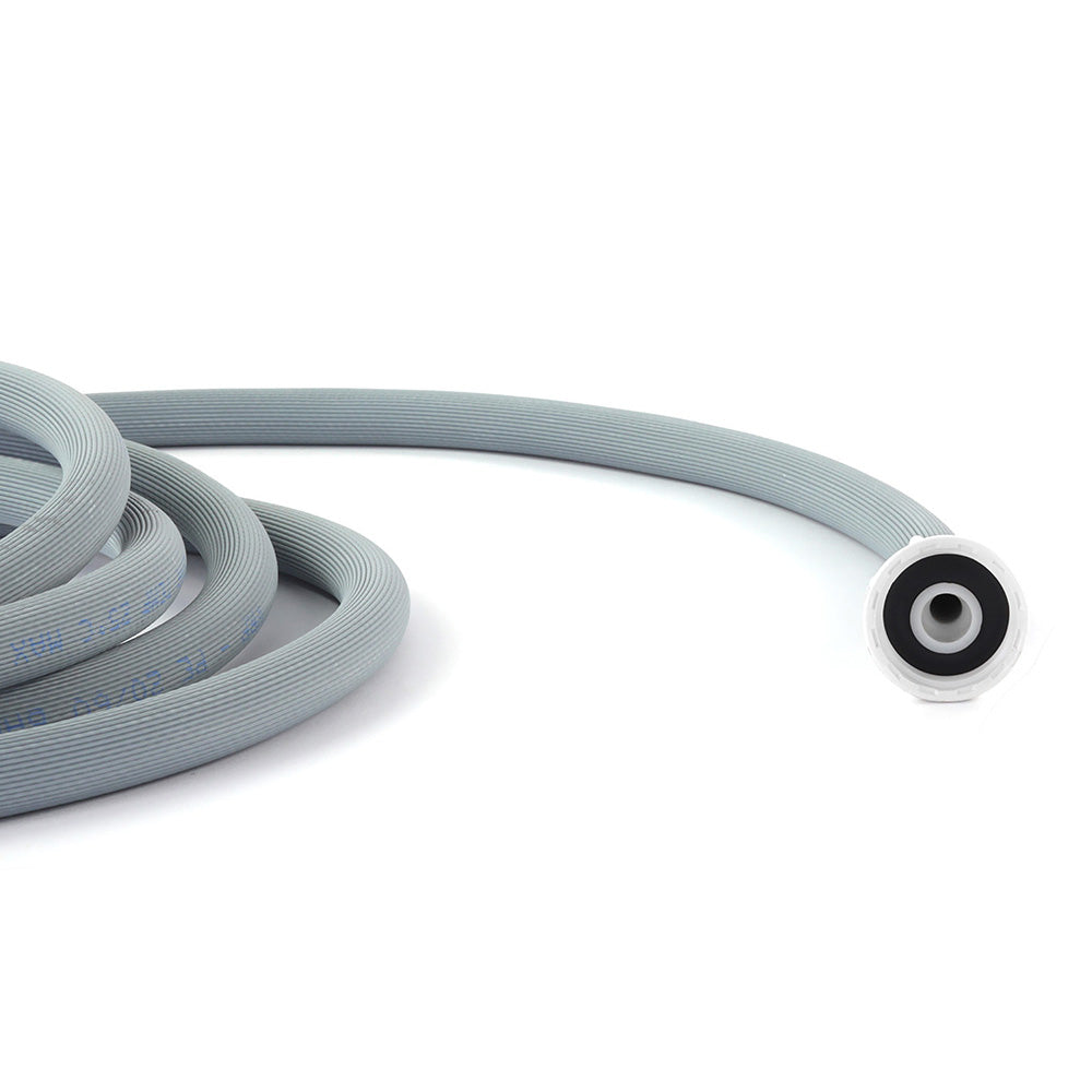 Nedco PVC aanvoerslang voor wasmachine en vaatwasser, 2,5 meter, met haakse connector, flexibel waterleiding.