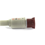 Nedco wasmachine aanvoerslang met waterstop, 1.5 meter, flexible water hose for washing machines, visible with connectors and waterstop.