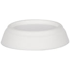 Set of four white Nedco washing machine vibration dampers, universal anti-vibration pads for washing machines.