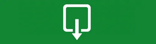 White sticker pictogram showing a straight exit route for emergency escape, designed for vluchtwegaanduiding.