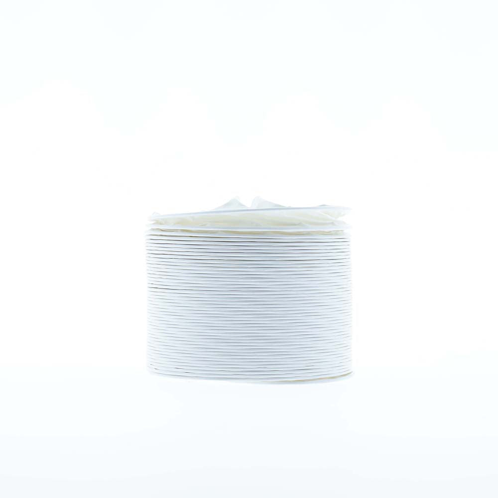 White Nedco dryer vent hose, 1.5 meters long with 102 mm diameter, made of durable plastic, designed for efficient air exhaust.