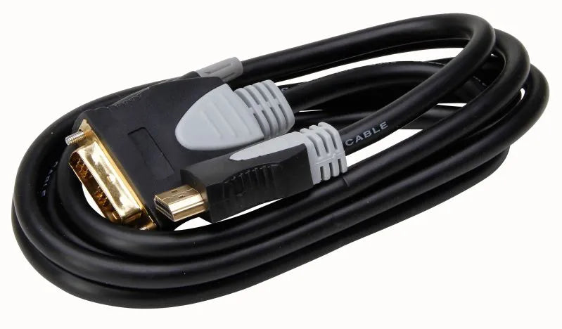 HDMI-DVI-kabel 2 meter zwart