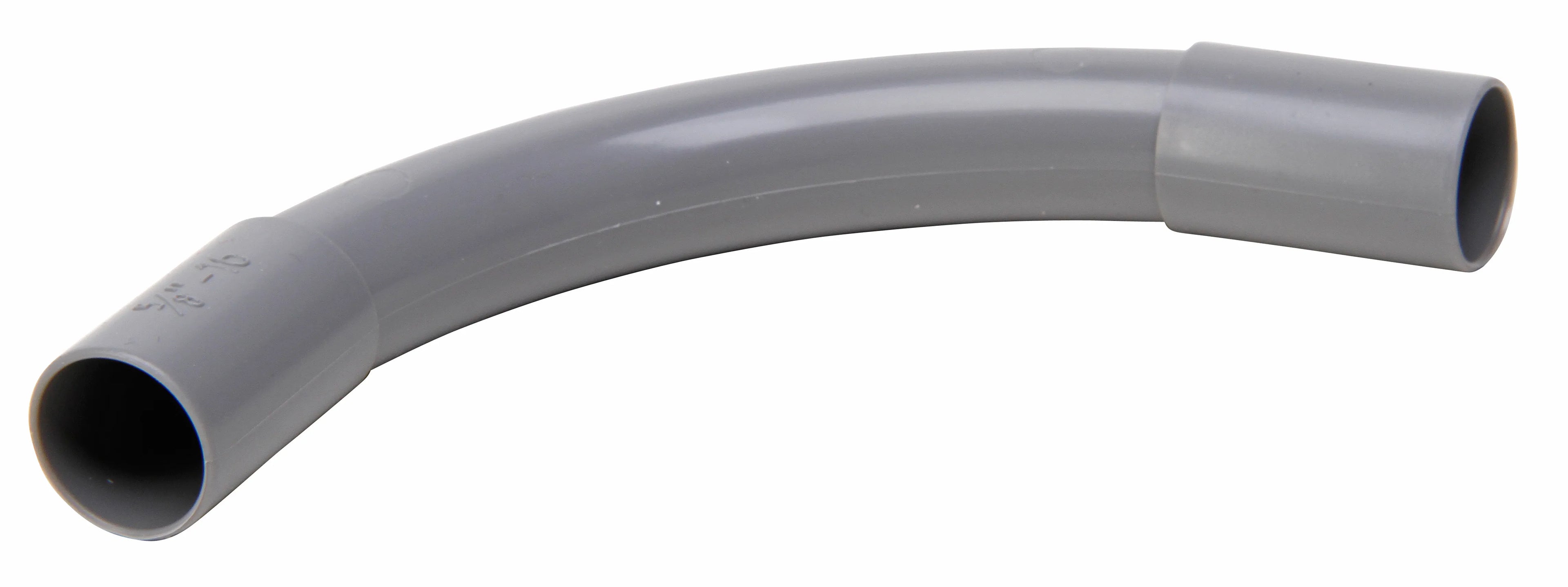 Kopp slagvaste PVC bocht grijs 5/8 inch 16mm 5 stuks