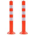 Verkeerspalen 75 cm kunststof - 2 stuks