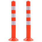 Verkeerspalen 75 cm kunststof - 2 stuks