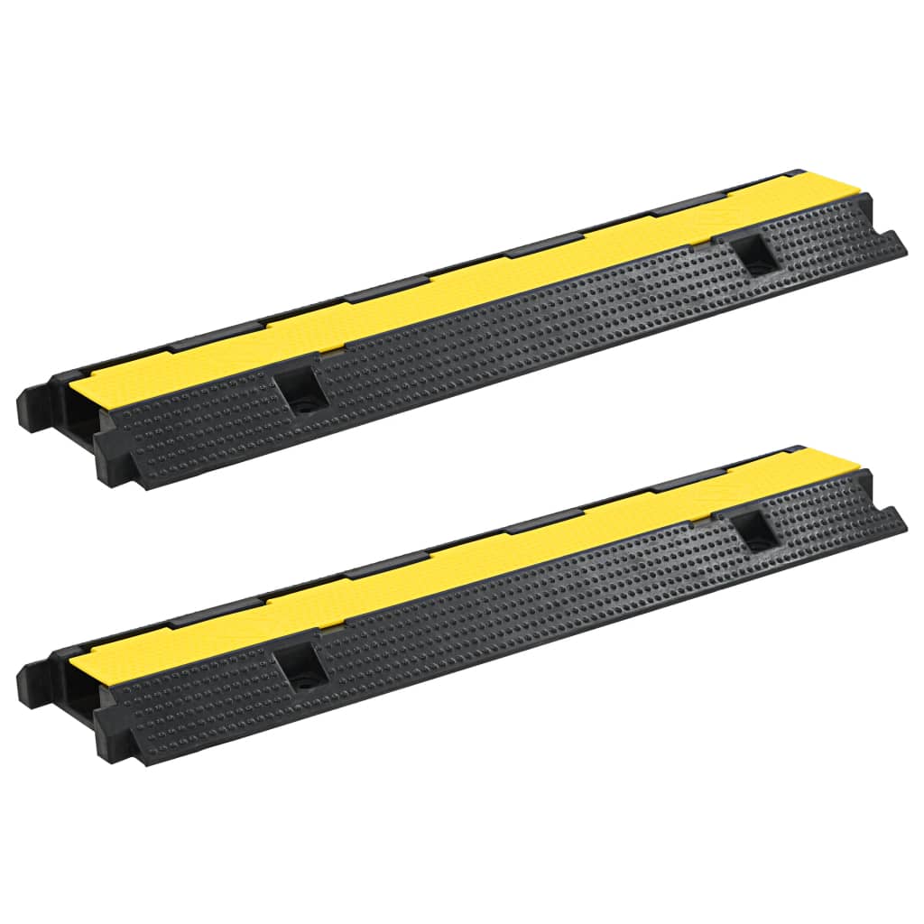 Kabelbeschermer drempel 1 tunnel 100 cm rubber - 2 stuks