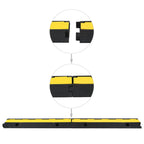 Kabelbeschermer drempel 1 tunnel 100 cm rubber - 2 stuks - afbeelding 4