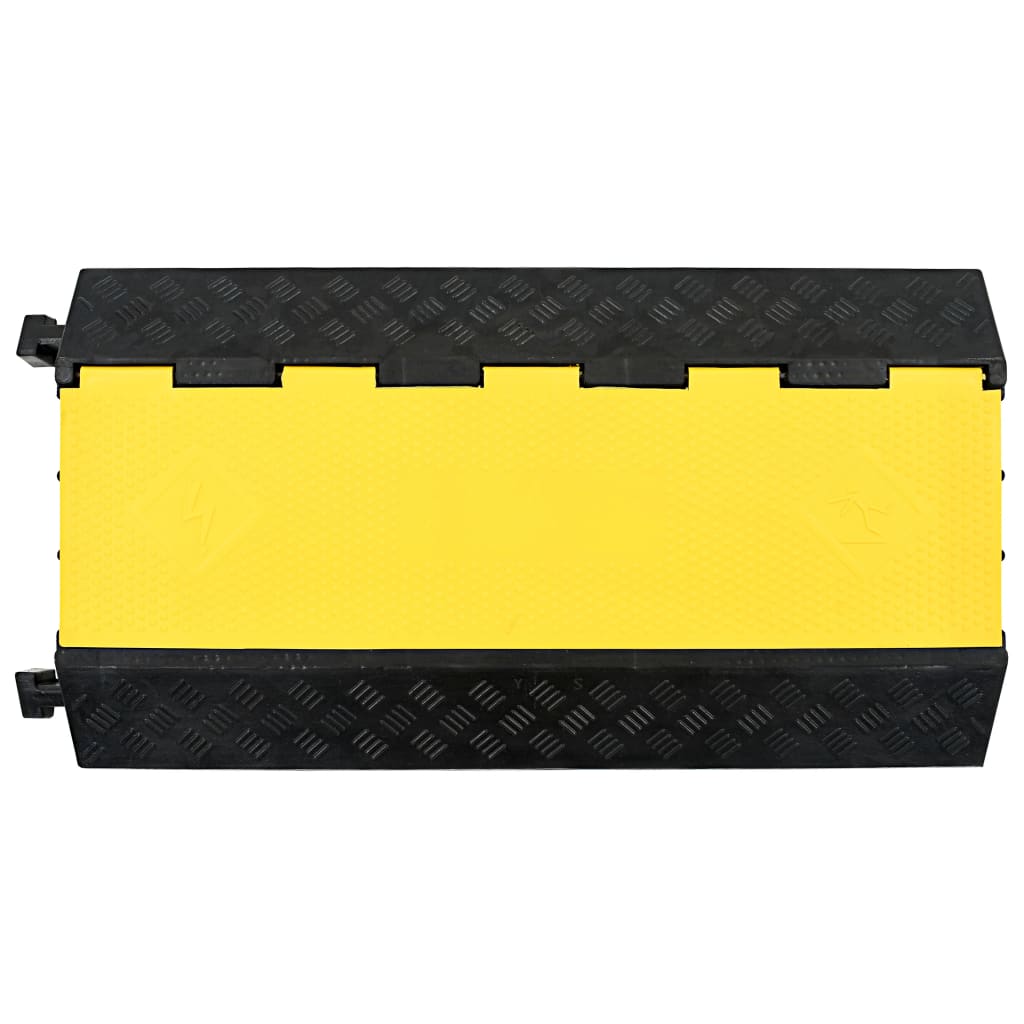Kabelbeschermer drempel 3 tunnels 93 cm rubber - afbeelding 2