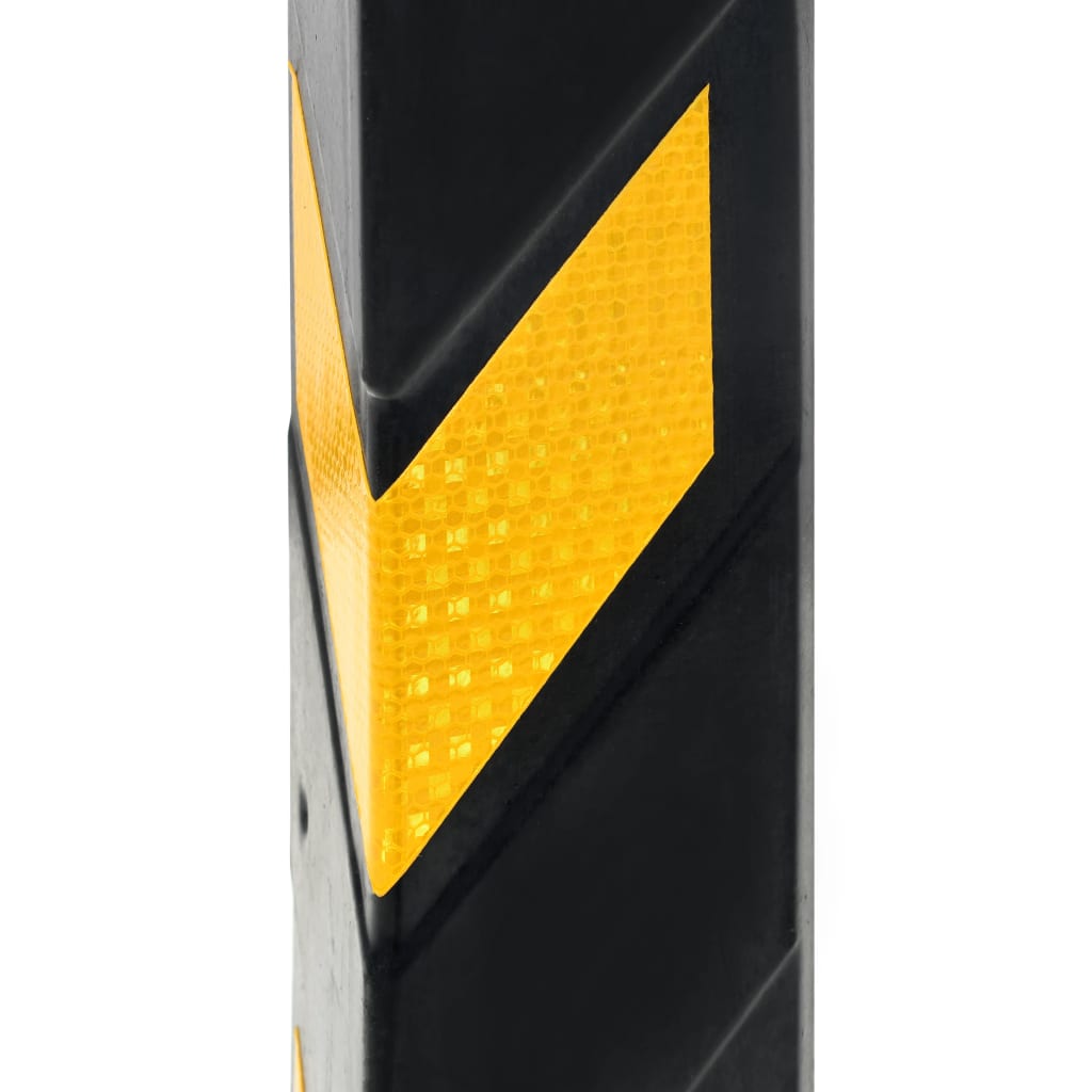 Hoekbeschermers reflecterend 80 cm rubber - 5 stuks - afbeelding 4