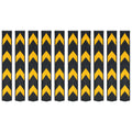 Hoekbeschermers reflecterend 80 cm rubber - 10 stuks