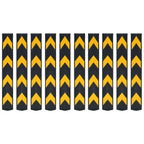 Hoekbeschermers reflecterend 80 cm rubber - 10 stuks