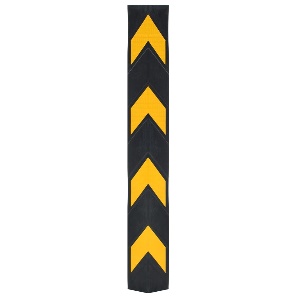 Hoekbeschermers reflecterend 80 cm rubber - 10 stuks - afbeelding 2