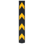 Hoekbeschermers reflecterend 80 cm rubber - 10 stuks - afbeelding 2