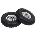 Steekwagenwielen 4.10/3.50-4 260 x 83 mm rubber zwart/zilver