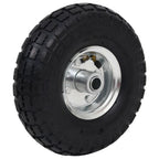 Steekwagenwielen 4.10/3.50-4 260 x 83 mm rubber zwart/zilver