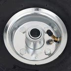 Steekwagenwielen 4.10/3.50-4 260 x 83 mm rubber zwart/zilver