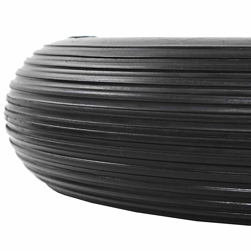 Massief kruiwagenwiel 4.00-8 390 mm zwart/zilver