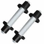 Massief kruiwagenwiel 4.00-8 390 mm zwart/zilver