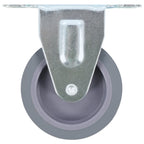 Vaste wielen 75 mm grijs