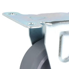 Vaste wielen 75 mm grijs