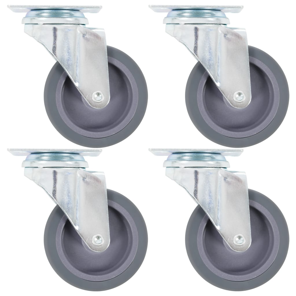 Universele zwenkwielen 75 mm grijs