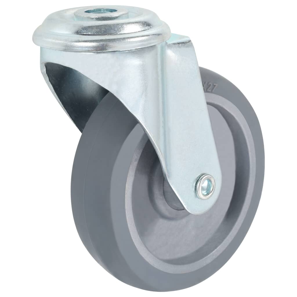 Zwenkwielen combinatie set 100 mm grijs