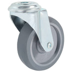Zwenkwielen combinatie set 100 mm grijs