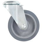 Zwenkwielen combinatie set 100 mm grijs