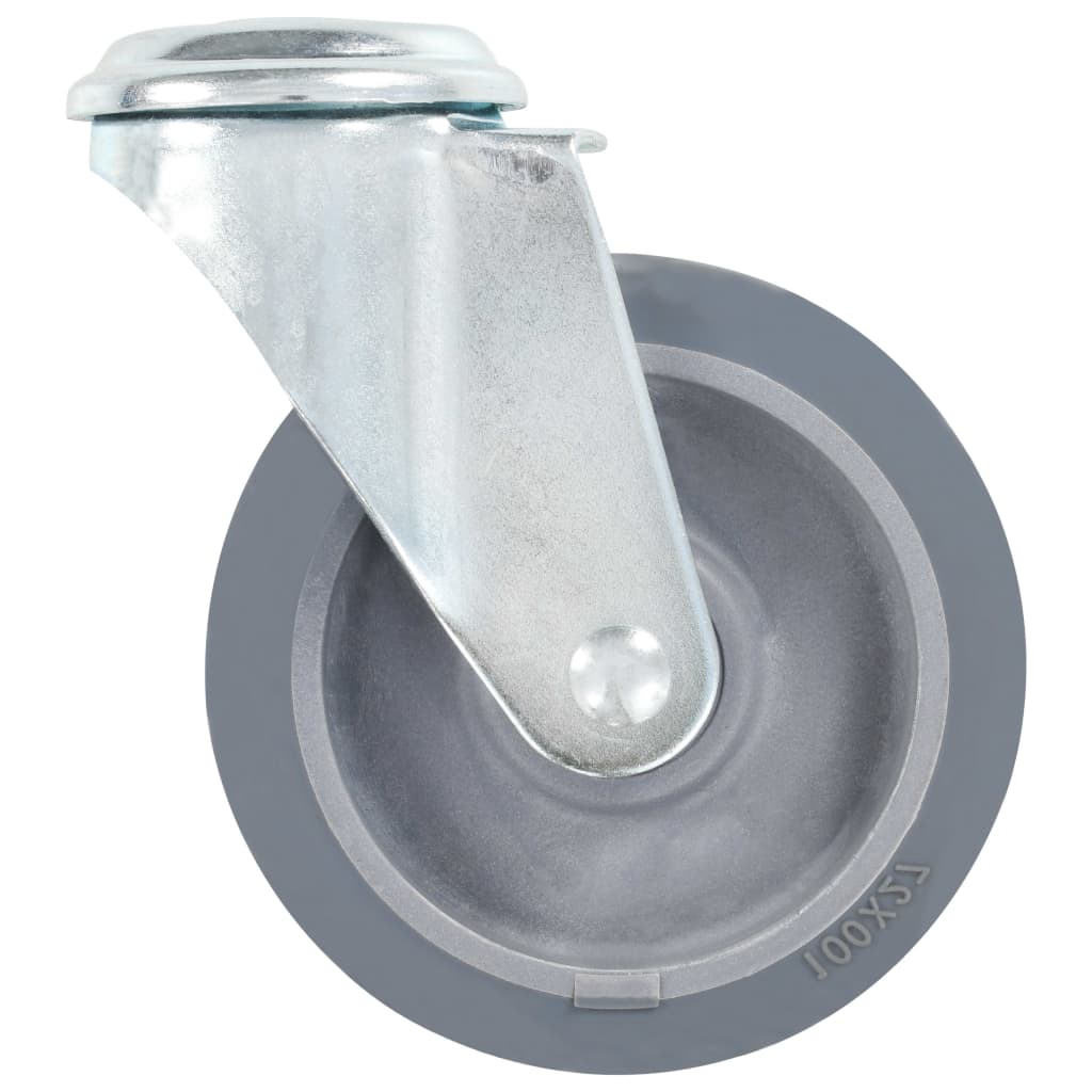 Zwenkwielen combinatie set 100 mm grijs
