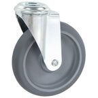 Zwenkwielen combinatie set 125 mm grijs
