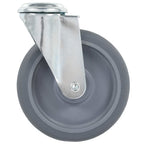 Zwenkwielen combinatie set 125 mm grijs