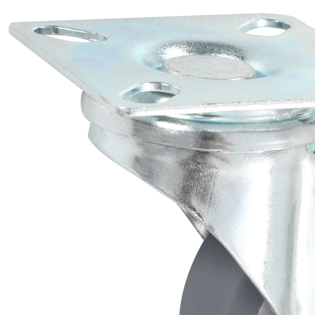 Zwenkwielen met montageplaat 50 mm grijs grootverpakking