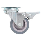 Zwenkwielen combinatie set 50 mm grijs