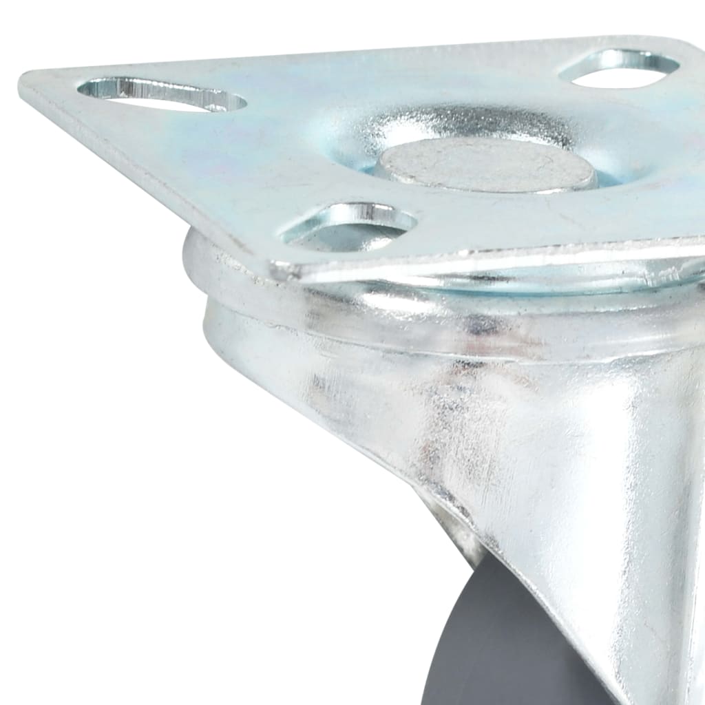 Zwenkwielen combinatie set 50 mm grijs