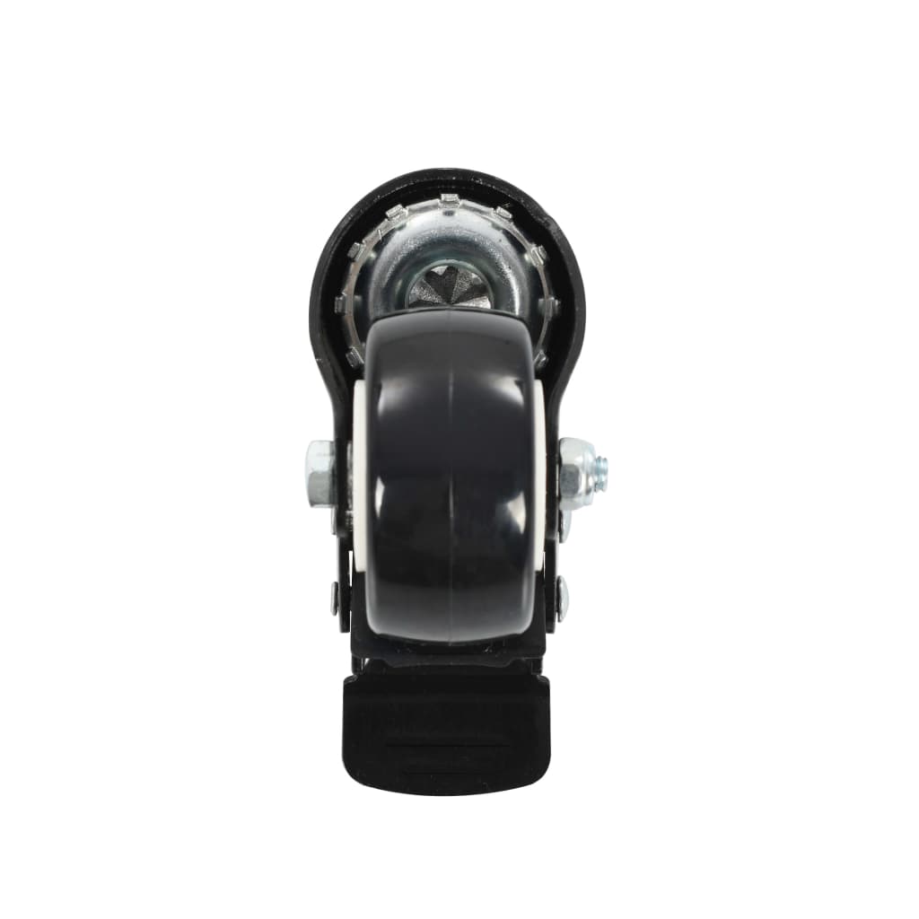 Zwenkwielen met remmen 50 mm zwart