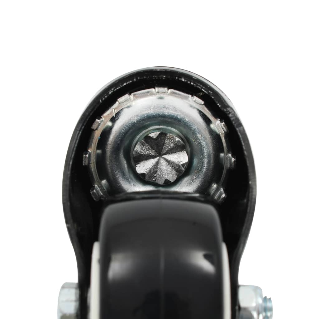 Zwenkwielen met remmen 50 mm zwart