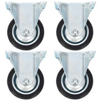 Vaste wielen 75 mm zwart