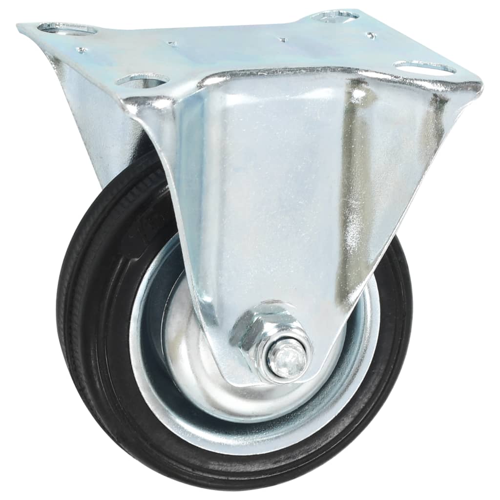 Vaste wielen 75 mm zwart