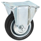 Vaste wielen 75 mm zwart
