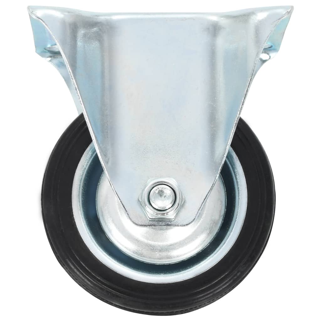 Vaste wielen 75 mm zwart