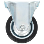 Vaste wielen 75 mm zwart