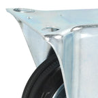 Vaste wielen 75 mm zwart