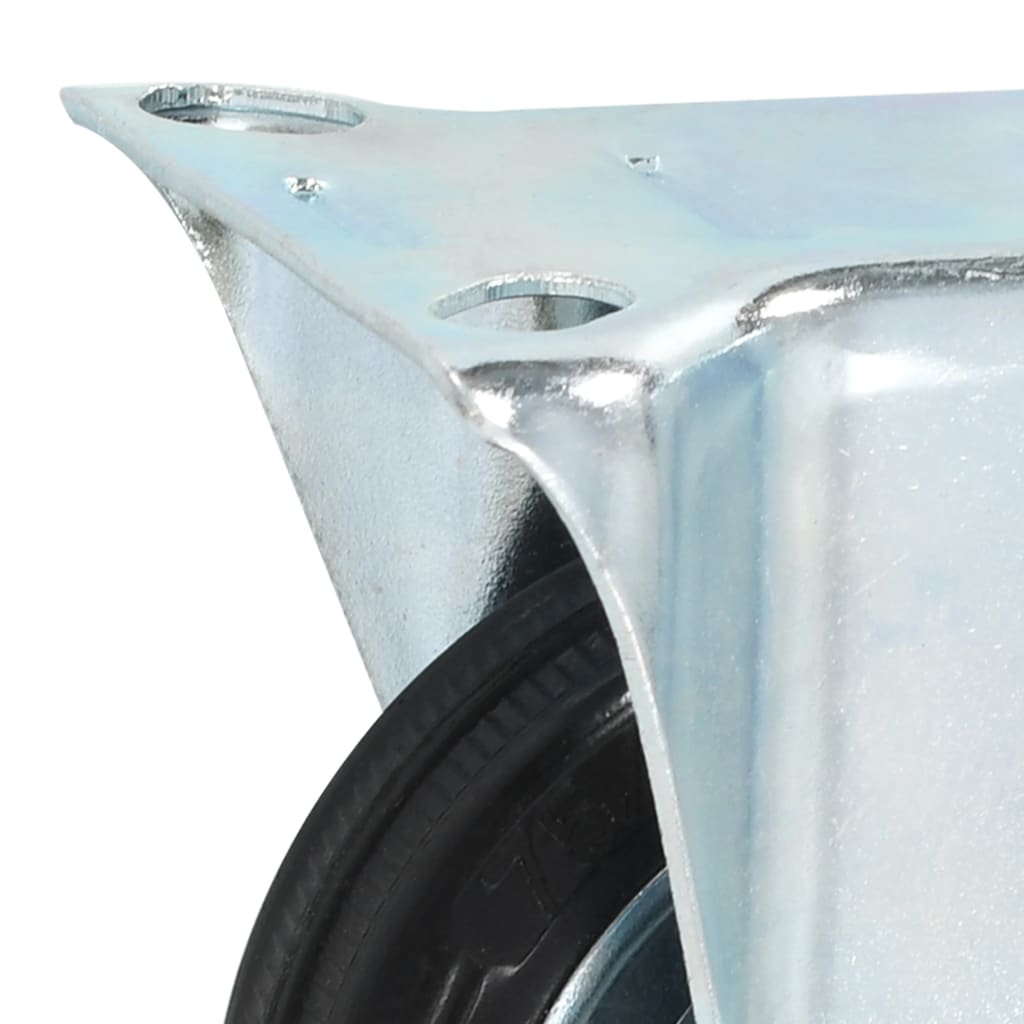 Vaste wielen 75 mm zwart