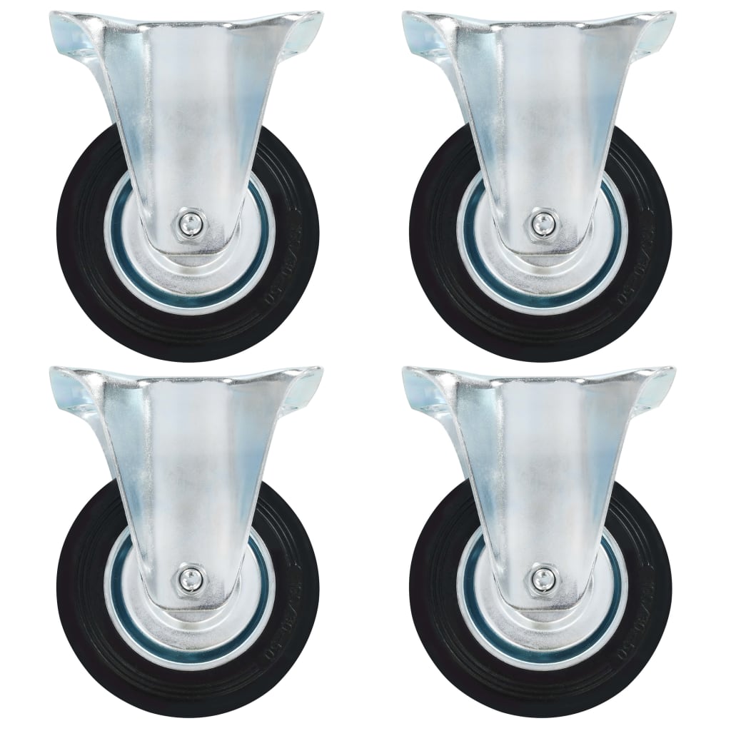 Vaste wielen 100 mm zwart